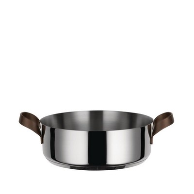 ALESSI Alessi-edo Low saucepan in 18/10 stainless steel suitable for induction
